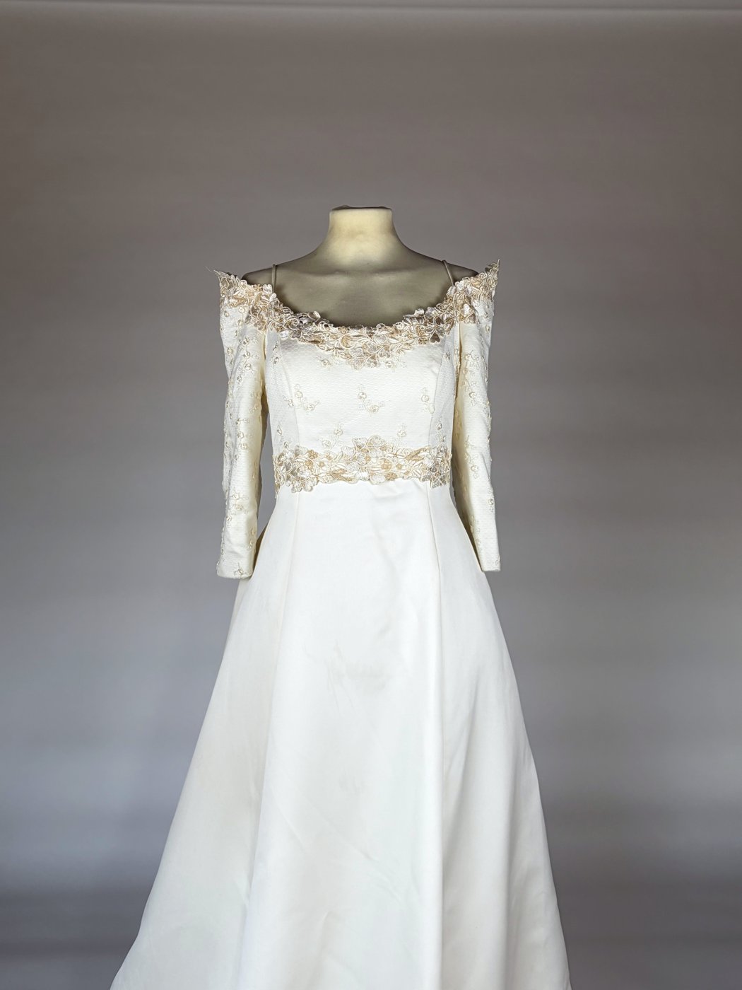 White Archive gown detail